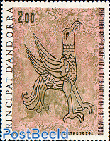 Roman Fresco, eagle 1v