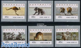 Automat stamps Hong Kong 97 6v