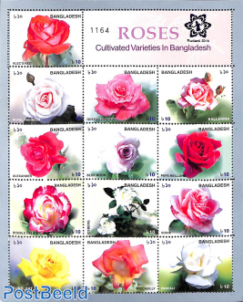 Roses m/s with Finland 2016 overprint