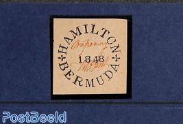 Reprint of Hamilton stamp