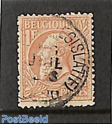 1Fr, Brownred on green, Stamp out of set