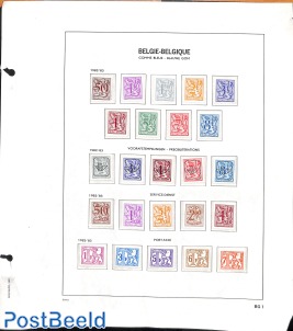 Lot stamps with blue gum