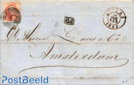 Folding letter from Antwerpen to Amsterdam. See Anvers mark.