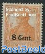 Etappengebiet West, 8c, Stamp out of set