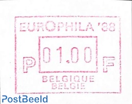 Automat stamp, Europhila 1v (face value may vary)