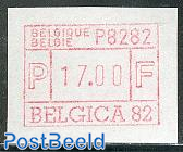 Automat stamp Belgica 1v, face value may vary