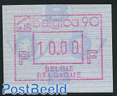 Automat stamp Belgica 90 1v (nomination may vary)