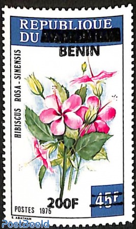 hibiscus rosa sinensis, overprint