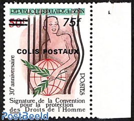 30th anniversary of signature of the convention for the protection of human rights, overprint