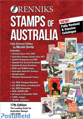 Renniks catalog Stamps of Australia 17e editie 2020