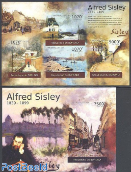 Alfred Sisley 2 s/s, imperforated