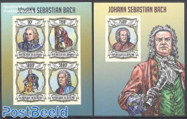 Johann Sebastian Bach 2 s/s, imperforated