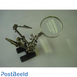 Third-Hand Tool with Magnifying Glass