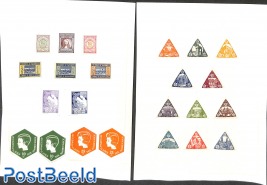 2 pages with various seals