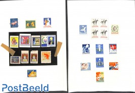 4 pages with christmas seals