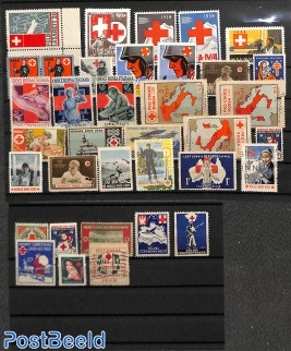 Lot seals with theme Red Cross (**/*/o)