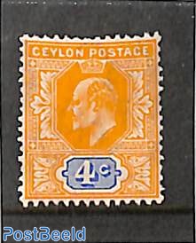 4c, WM Multiple Crown-CA, Stamp out of set