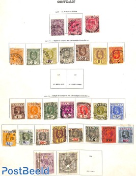 Lot with Edward VII and George V stamps