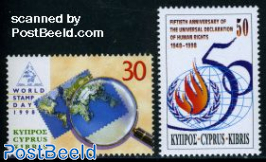 Stamp Day, human rights 2v