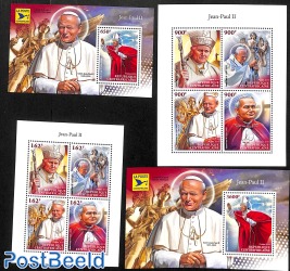 Pope John Paul II 4 s/s