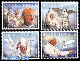 Pope John Paul II 4v 