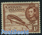 1Sh, Perf. 13:11.5, Stamp out of set