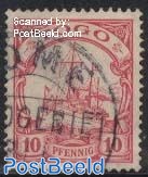 Togo, 10pf, Stamp out of set