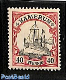 40pf, Kamerun, Stamp out of set