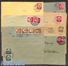 8 covers, some with special postmarks