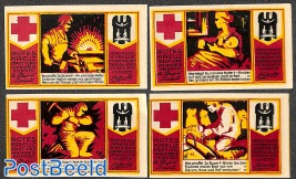 4 Notgeld notes
