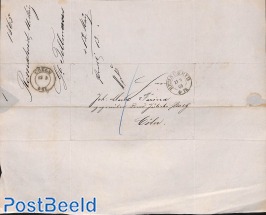 Folding letter from REMSCHEID to COELN