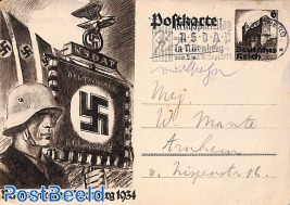 Postcard Nürnberg party day