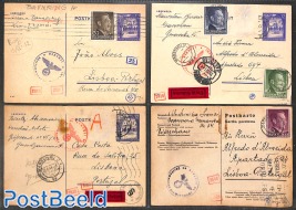 Lot  4 postcards WWII 