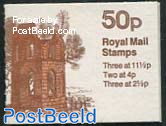 Def. booklet, Mugdock Castle, 14p stamp at left