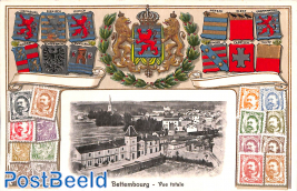 Bettembourg, coat of arms, stamps
