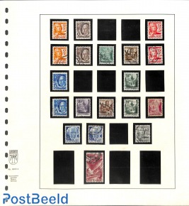 2 album pages with mainly used stamps