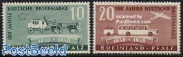 Rheinland-Pfalz, Stamp centenary 2v