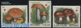 Red Cross, mushrooms 3v