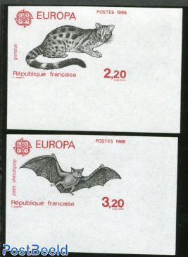 Europa 2v, imperforated