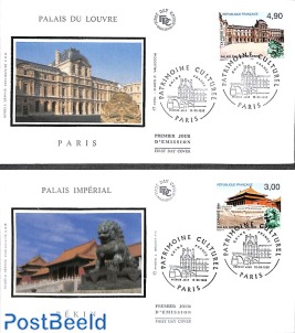 Joint issue China 2v, FDC