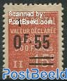 0.55 on 15c, Colis Postal, Stamp out of set