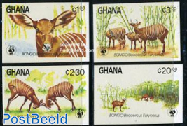WWF, Bongo 4v imperforated