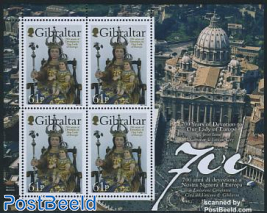 Our Lady of Europe 1v m/s (with 4 stamps)