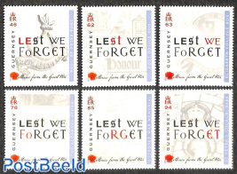 World War I, Lest we Forget 6v