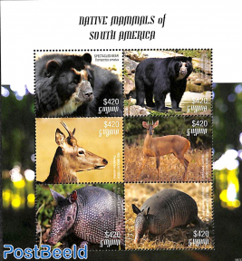 Mammals of South America 6v m/s