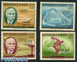 Olympic games, overprints 4v
