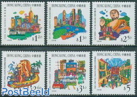 Tourism 6V, joint issue with Singapore