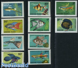 Fish 10v imperforated