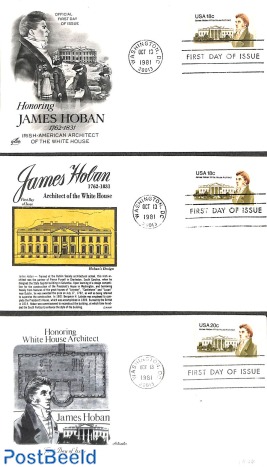 James Hoban 3 diff. covers