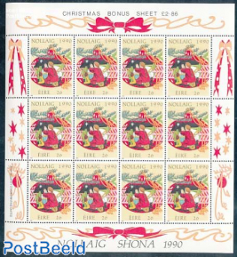 Christmas m/s (with 12 stamps)